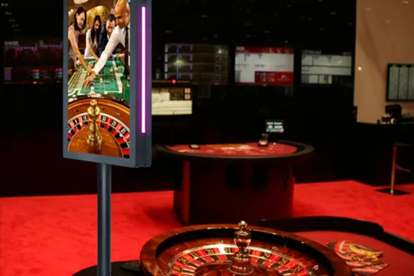 Casino double side display