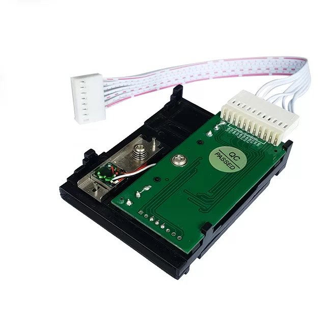 Half-insert magnetic card reader with triple tracks TTL Interface