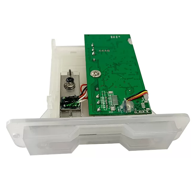 Illuminated half insertion magnetic card reader for slot machine